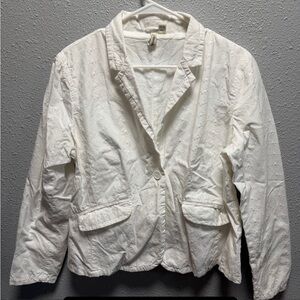 St. John's Bay White Textured Blazer